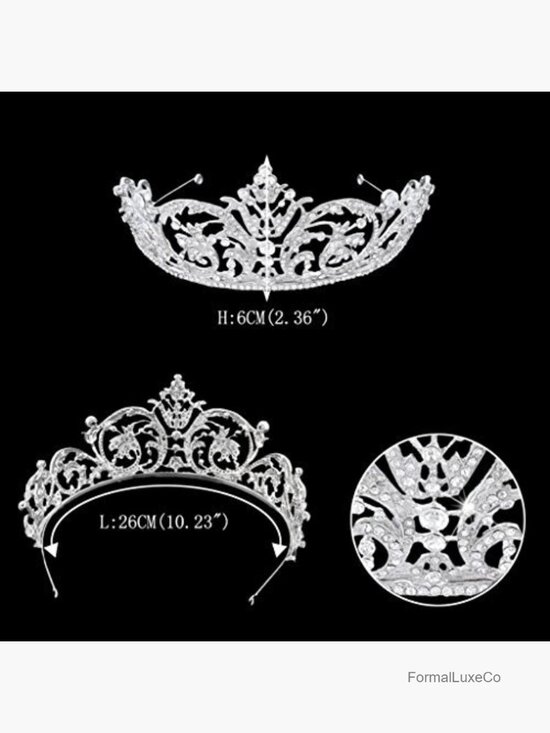 Art Deco Crystal Flower Headband Tiara Wedding Hair Accessory